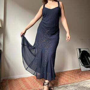 gorgeous y2k embellished mesh prom dress gown